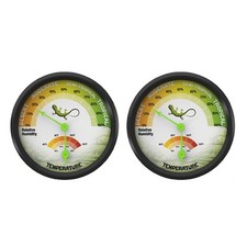 Reptile Thermometer Hygrometer Self-Adhesive 16-49  Humidity Temperature Monito