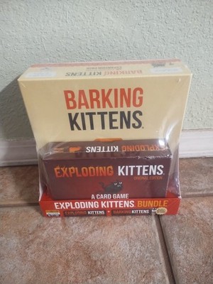 Exploding Kittens & Barking Kittens Card Game Bundle 2 Pack