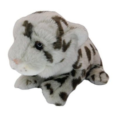 SOS Save Our Space Snow Leopard Cub 9  Plush Toy 2003 Stuffed Animal Realistic