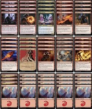 PAUPER Madness Mono R Burn - quasi nuovo - mazzo di 60 carte - mazzo superiore - Paupergeddon 2025