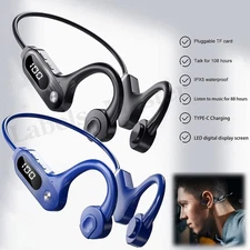 Bone Conduction Headphones Bluetooth 5.3 Wireless Outdoor Sport Headset Earbuds