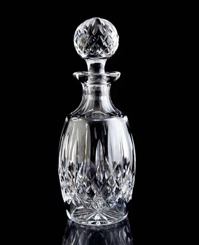 Waterford Lismore Spirit Decanter & Stopper Elegant Vintage Crystal Signed