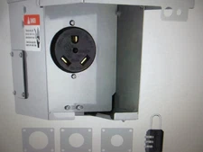 VEVOR RV Power Outlet Box Indoor/Outdoor 30 Amp 125V 250V Receptacle Panel