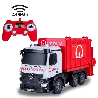 JAMARA - remote controlled garbage truck - VEOLIA - MERCEDES Antos 6x4 - 1/26 - ...
