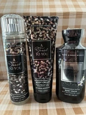 BATH AND BODY WORKS A Toast To You Body Cream, Gel And Frag Mist