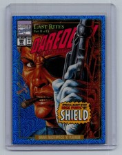 2024 Marvel Masterpieces '92 Platinum - BLUE TRAXX - Nick Fury #64-V (V Cover)
