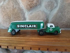 Tin Friction/Litho SINCLAIR GASOLINE TANK TRUCK 10 1/4" CUSTOMIZED 