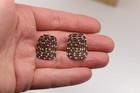 Valentine Black Diamond Cluster Earrings 18k Rose Gold Natural Diamonds — photo 3