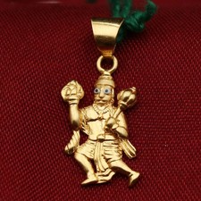 22k Gold Shree Hanuman Ji Hindu God Pendant | 2.12g Indian Religious Jewelry