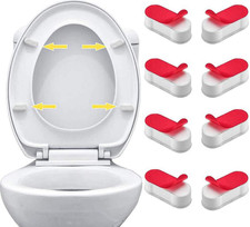 8PCS Toilet Seat Bumpers Universal Cover Lifter Gasket Toilet Lid Seat Buffer Sp