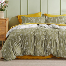 Bedsure Duvet Cover King Size - Reversible Olive Green King Duvet Cover Set with