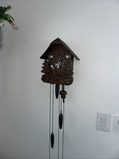 VTG German Cuckoo Clock Swiss Musical Movement A. Schneider Sohne works great 