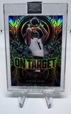 2025 Select Ja marr Chase On Target SSP Green/Black Snakeskin 1/2 Bengals   