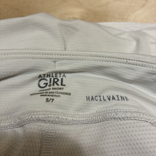 Pantalón Corto Columpio Athleta Niña Juvenil S/7 Blanco Macilvaine Atlético en Niveles - Imagen 5 de 7