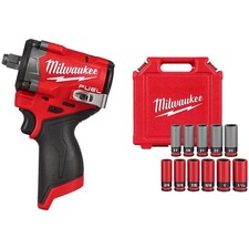M12 FUEL 12V Li-Ion Brushless Cordless Stubby 1/2 in. Impact Wrench w/SAE  Metr