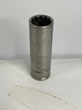 Blue Point Tools BLPLM3815 15mm Metric Deep Socket 3/8" Drive 12 Point Chrome