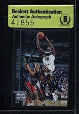 BAS 1997-98 Upper Deck Nate McMillan #117 Seal of Authenticity Auto 3c7