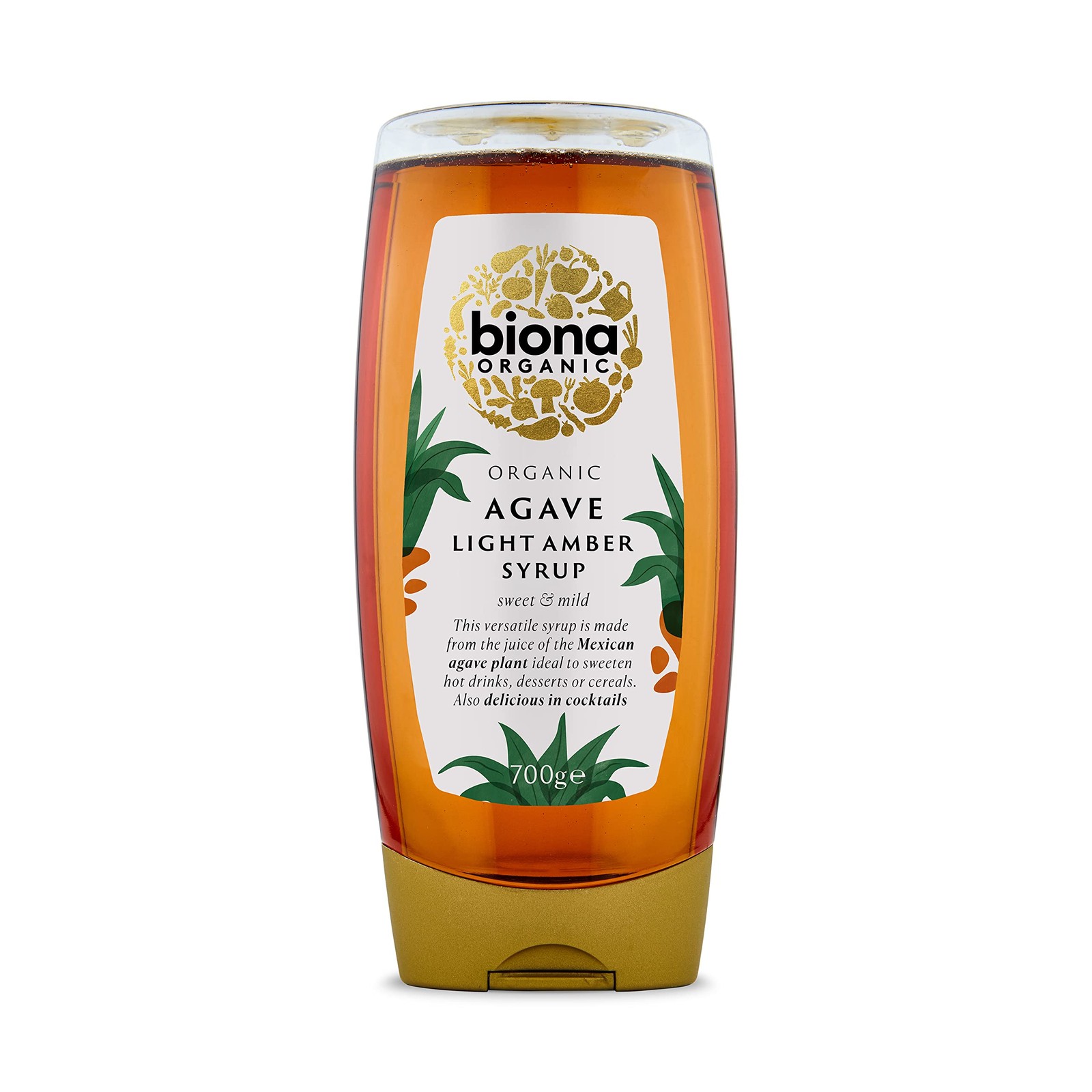 Biona Organic Light Agave Syrup 700g 500 ml (Pack of 1)