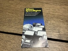 Vintage Nikon Speedlights Brochure (Paperback, 1984)