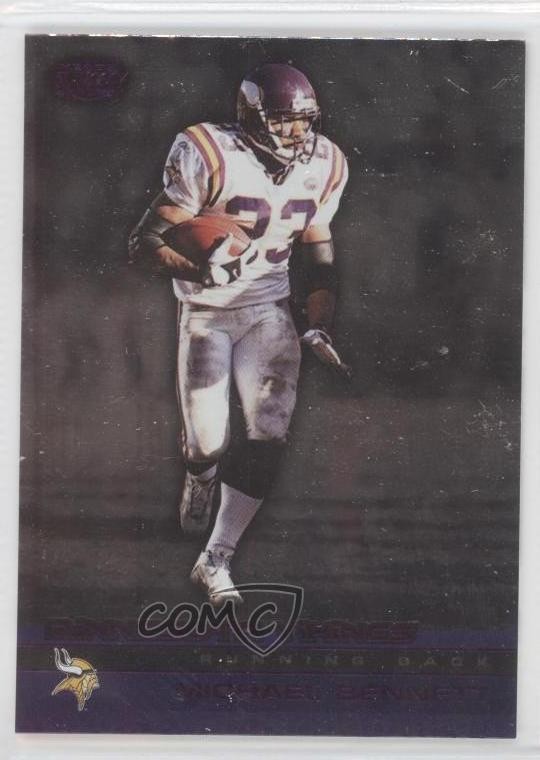 2002 Pacific Heads Up Purple Missing Serial Number Michael Bennett #68 0a1