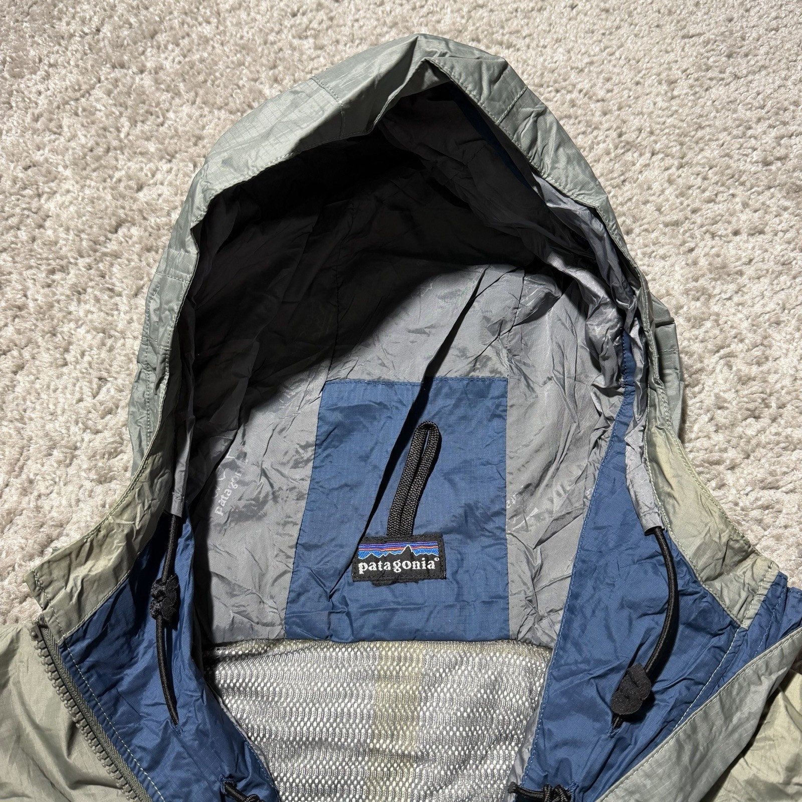 Patagonia SST Deep Wading Jacket 2003 Rare Waterproof Zip Hood Fly Fishing Y2k thumbnail 9