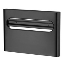 Slim Matte Black Stainless Steel Toilet Seat Cover Dispenser   Designer Wall-...