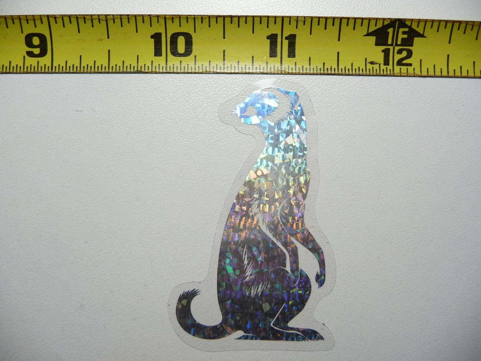 MEERKAT HOLOGRAPHIC STICKER DECAL ZOO ANIMAL WILDLIFE SCRAPBOOKING