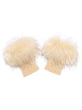 Women Faux Fur Plush Leg Warmers Short Furry Fuzzy Cuffs Girls Winter Knitted