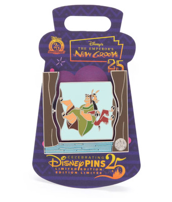 The Emperor's New Groove 25th Anniversary - Kuzco and Pacha Spinner Pin - LE 1600