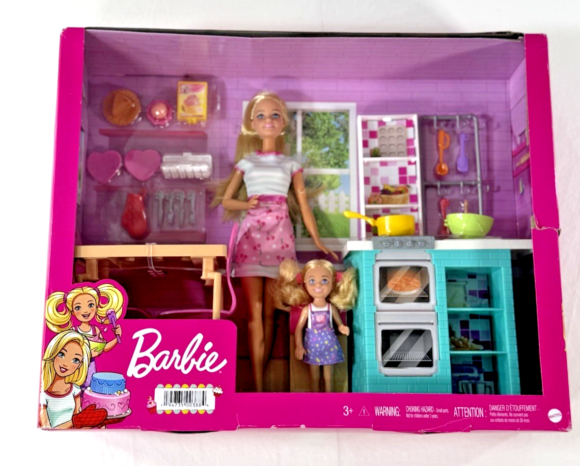 Barbie & Chelsea Baking Playset 2022 Mattel Brand New & Sealed