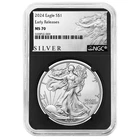 2024 $1 American Silver Eagle NGC MS70 ER ALS Label Retro Core