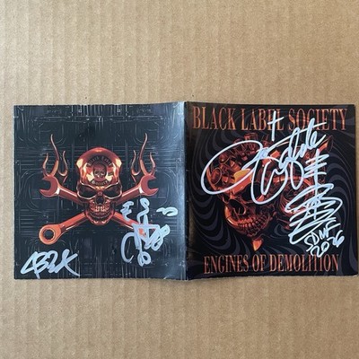 Black Label Society SIGNED Engines of Demolition CD Zakk Wylde Pantera AUTOGRAPH