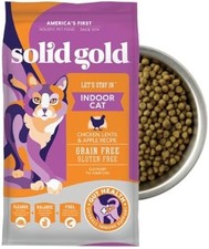 Solid Gold Indoor Dry Cat Food Chicken 6lb Grain Free 7.45 per pound