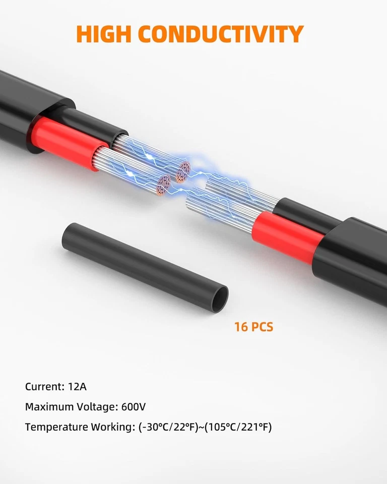 FIO CALIBRE 16 – Cobre estanhado encalhado de 2 condutores, 30 pés, PVC flexível para automóvel - Imagem 3 de 4