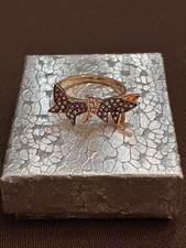 Swarovski Rose Gold Butterfly Ring Size 7