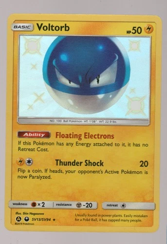 Pokemon Voltorb Hidden Fates: Shiny Vault #SV13/SV94 NM