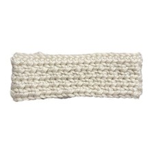 Chunky Knit Headband Cream White Ear Warmer Cozy Winter Accessory