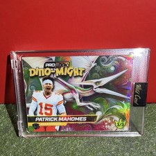 Wild Card Pro-Look Dino-Might Patrick Mahomes Serial Numbered 3/3 Football Card