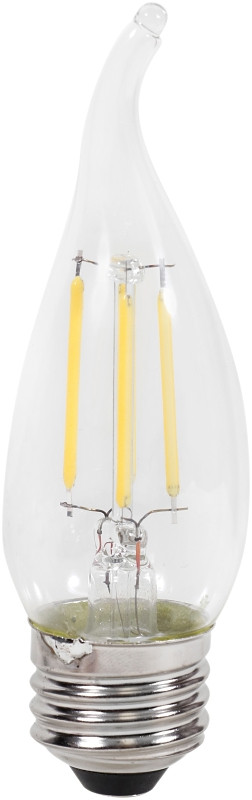Sylvania 40792 Natural LED Bulb, Decorative, B10 Bent Tip Lamp, 40 W Equivalent