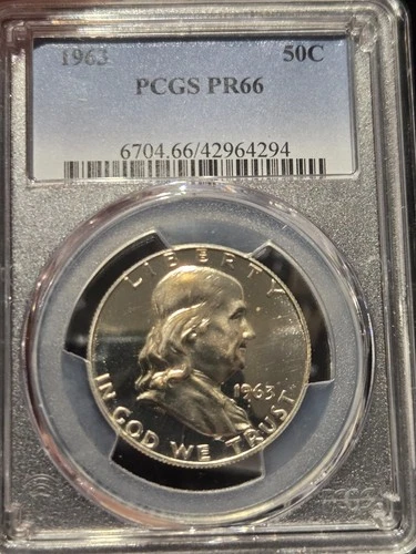 1963 Franklin Half Dollar PR66 PCGS