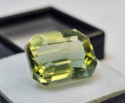 Shinny Natural Tourmaline Bi-Colour 11+ Ct Emerald Cut For Ring Loose Gemstone