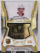 Quinton Byfield 2021-22 SPX Finite Rookie Gold 36/299 Los Angeles Kings