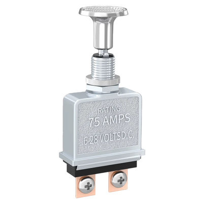 #ad 75 Amps Heavy Duty Push Pull On Off Switch 2 Terminal 6 28 Volts DC $9.19