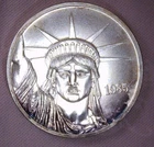1985 LIBERTY TRADE 1 Oz SILVER COIN