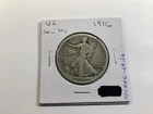 1916 Walking Liberty Silver Half-Dollar from Philadelphia Key Date 020626 64dk