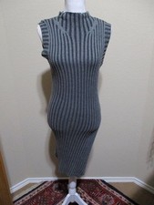 Express Women's Size Medium Sleeveless Sweater Dress with a High Side Slit