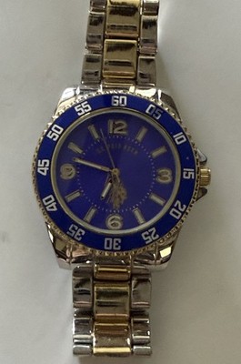 U.S. Polo Assn. Silver Stainless Steel Watch Water Resistant 