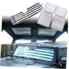 for Hummer EV 4 Pieces Sunroof Shade 1 Piece Car Window USA American Flag