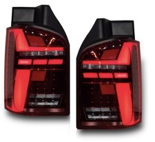 Rückleuchten passend für VW T5 Bus 03-15 dunkelrot Heckklappe dynamische Blinker