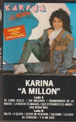 KARINA CASSETTE TAPE: ''A MILLON'' 1988
